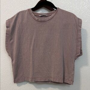 Zara Mauve Muscle Tee